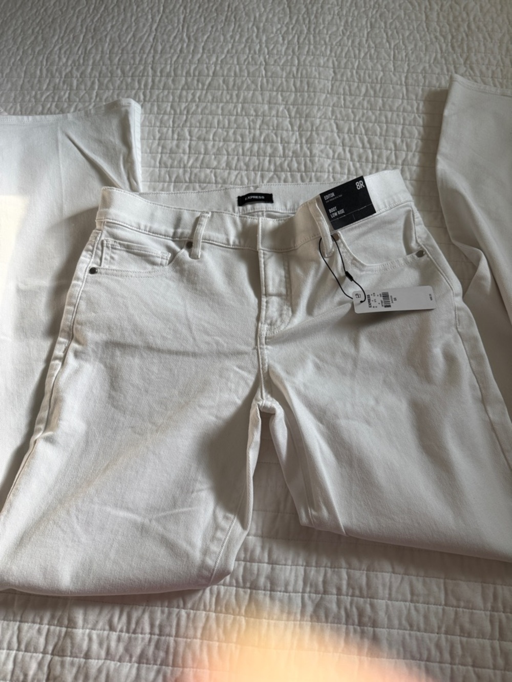 Express White Women's Jeans boot cut